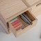 Martha Stewart Weston Stackable Light Natural Paulownia Wood Boxes W/ Drawers, Office Desktop Organizers, Set of 3 LY-E115118-3-NAT-MS - alternate 4