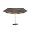 Living Accents 10 ft. Tiltable Taupe Offset Umbrella YQ003G31-TP - alternate 2