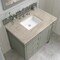 James Martin Vanities Brittany 36" Single Vanity, Urban Gray, w/ 3 CM Tajnar Eclos Top 650-V36-UGR-3TJR - alternate 4