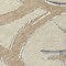 Homeroots 8' Beige Ivory And Gray Round Abstract Washable Indoor Outdoor Area Rug 599102 - alternate 3