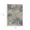 Homeroots 8' X 10' Pewter Charcoal And Gold Abstract Washable Indoor Outdoor Area Rug 630882 - alternate 5