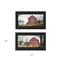 Homeroots Set Of Two Antique Barn and Quilt Barn Black Framed Print Wall Art, 2PK 405966 - alternate 2