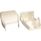 Legrand Raceway Divided Entrance End, CableSmart 40N2 Series, 8.56 in W, 2 in H, 7.31 in L, Ivory 40N2F21V - alternate 1