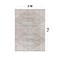 World Rug Gallery Bohemian Stripes Washable Non Slip Area Rug 3 ft x 5 ft Beige WR73BEIGE3X5 - alternate 5
