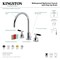 Kingston Brass Widespread Bathroom Faucet with Brass Pop-Up, Polished Nickel KS8926CKL - alternate 3