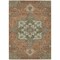 Homeroots 9' X 12' Rust Green And Brown Oriental Washable Indoor Outdoor Area Rug 600190 - alternate 4