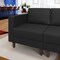 Flash Furniture HERCULES Artemis Black LeatherSoft Left Arm Reception Chair, 2 AC Outlets/1 USB/1 USB-C Ports ZB-8921C-LA-BLK-GG - alternate 3