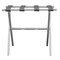 Homeroots Hotel White Finish Wood Folding Luggage Rack With Gray Straps 383077 - alternate 4