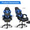 Simple Deluxe YSSOA Gaming Chair, Computer Chair with Footrest, Height Adjustable and 90 Deg-135 Deg Tilt Functio FNCHARGAME01BBLUFR - alternate 4