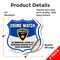 Signmission Neighborhood Crime Watch Shield Sign We, 4 inch X 4 inch, Vinyl Decal, 2PK SHI-D-2PACK-4-388 - alternate 3