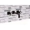 Kingston Brass Double-Handle Wall Mount Bathroom Faucet, Oil Rubbed Bronze KS6125NX - alternate 3