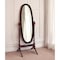 Homeroots 59" Brown Cherry Oval Framed Cheval Standing Mirror 468363 - alternate 3