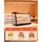 Vevor 3-Tier Commercial Food Warmer Display Pizza Cabinet 137Qt/130L LED Light NB-602 - alternate 4