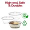 Smarty Had A Party 4 oz. Clear Oval Plastic Mini Cup with Lid and Spoon (288 Cups), 288PK 2636-CASE - alternate 4