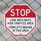 Signmission Stop Look Both Ways High Traffic Ar, 10 Inch X 10 Inch, Plastic Sign OC-P-10-260 - alternate 4