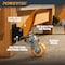 Powertec 2-1/2in Workbench Caster Kit Retractable Stepdown Wheels, 600 lbs Capacity, 4PK 17224 - alternate 3