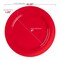 Smarty Had A Party Solid Red Holiday Round Plastic Dinnerware Value Set (120 Dinner Plates + 120 Salad Plates), 240PK 110RVP-CASE - alternate 6