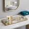 Homeroots 32in Gold Mirrored Glass Handmade Vanity Tray With Handles 713541 - alternate 6