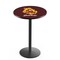 Holland Bar Stool Co 36" Blk Wrinkle Arizona State Pub Table, Sparky Logo, 36" dia. Top L214B3636ArizSt-S - alternate 1