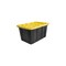 Ramtuff 2 gal Black/Yellow Storage Tote Stackable ST12080605 - alternate 1