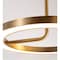 Afx One 18in LED Pendant - Light Antique Brass ONEP18LAJUDLB - alternate 2