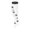 Z-Lite Fontaine 7 Light Chandelier, Matte Black, 19.5 In W x 15 In H 7002P5-7R-MB - alternate 3