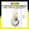 Tie 4 Safe Set 2'' x 10' Ratchet Wheel Lift Lasso Strap w/ Flat Snap Hook Tow Truck Black, 4PK RB04CK-MH33-TWS21-W27-BLK-BW02P-BLK-4 - alternate 2