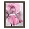 Homeroots Pink Iris Black Framed Print Wall Art 530022 - alternate 1
