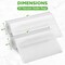 Nutrichef Vacuum Sealer Bags for Food 8 in x 50 ft & 11 in x 50' (2 Rolls, 100 ft Total) PRTPKVS16RL - alternate 2