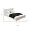 Homeroots Two Piece White Solid and Manufactured Wood Bedroom Set 569371 - alternate 5