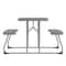 Flash Furniture Paige Easy-Fold Gray Folding Plastic Kids Outdoor Picnic Table and Benches, Seating for 4 Kids RB-EBB-2432FD2-GY-GG - alternate 3