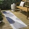 Jonathan Y Zia Modern Geometric Organic Shapes Cream/Navy 2 ft. x 8 ft. Indoor/Outdoor Runner Rug TSN306B-28 - alternate 1