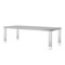 Homeroots 95" Light Gray and Silver Wood and Stainless Steel Dining Table 534369 - alternate 6