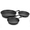 Gibson Home Addlestone 3 Piece Pre-Seasoned Cast Iron Skillet Set 127888.03R - alternate 3