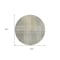 Homeroots 8' Taupe Beige And Brown Round Abstract Washable Indoor Outdoor Area Rug 588440 - alternate 5