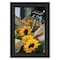 Homeroots Sunflower Bouquet Black Framed Print Wall Art 529963 - alternate 1
