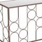 Homeroots 50" Bronze Mirrored Glass and Steel Frame Console Table 668869 - alternate 4