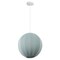 Jonathan Y Sia 16" 1-Light Scandinavian Japandi Adjustable Lantern Metal w/Ribbed Cocoon Globe Shade LED Pendan JYL4206B - alternate 5
