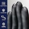 Safety Zone Dark Light Nitrile Powder Free 9 mil Exam Gloves - Black, Sm - Case of 1000 DLG672 - alternate 2