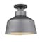 Homeroots Barnes 1-Light Gray Convertible Pendant 397957 - alternate 4