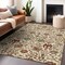 Homeroots 5' X 8' Ivory Brown And Red Floral Washable Indoor Outdoor Area Rug 603420 - alternate 4