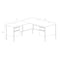 Hirsh Corner Office Desk W/ Left-Hand Return, 72 in D X 29.5 in H, 66 in W X Black / Maple 24976 - alternate 2