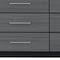 Homeroots 63" Black And Gray Wood Six Drawer Double Dresser 643688 - alternate 5