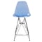 Leisuremod Cresco Acrylic Barstool - Modern ABS Plastic Counter Stool with Steel Legs & Footrest CRBL-30TBU - alternate 3