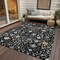 Homeroots 3' X 5' Black Ivory And Gray Oriental Washable Indoor Outdoor Area Rug 598022 - alternate 4