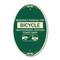 Signmission Reserved Parking for Bicycle Unauthorized Veh, 12 In X 18 In Architectural, Heavy Gauge Aluminum A-OV-G-1218-23131 - alternate 1