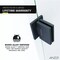 Anzzi Fellow Series 30'' by 72'' Frameless Hinged Shower Door in Gunmetal W/Clear Glass SD-AZ09-02GB - alternate 4