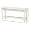 Baxton Studio Bayard Accent Bench with Bobbin Legs 267-14626-ZORO - alternate 4