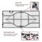Regency Trestle 5 ft Folding Table and 4 Chairs Set, Blow Mold Plastic, Steel Frame, 60 in x 29 in, White TBM6029WH42WH - alternate 4