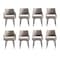 Manhattan Comfort 8-Piece Tremont Dining Chair in Taupe 8-DC104-TP - alternate 6